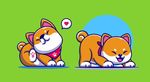 卡通柴犬