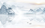高端中式新山水画 文件分层画