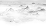 人气 中式画山水画 文件分层