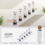 国学楼梯文化墙