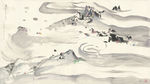 抽象山水画