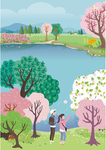 旅游风景插画