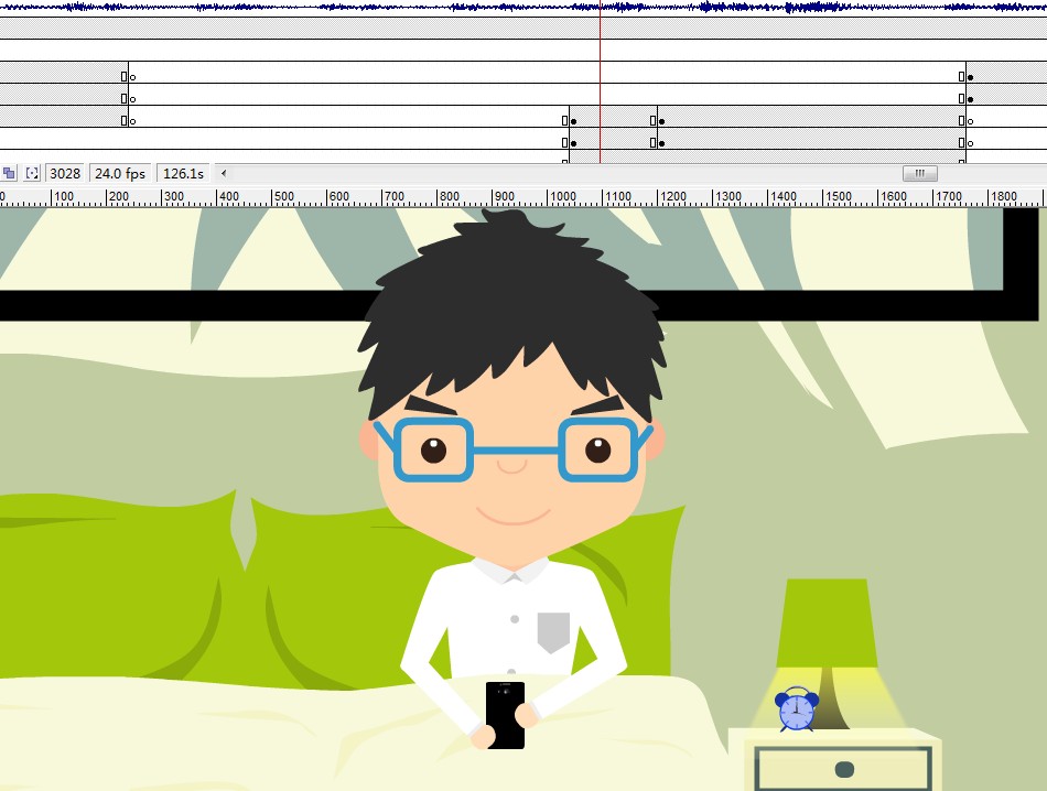 低头族沉迷手机的动画184秒