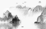 水墨新山水爆款画 文件分层画
