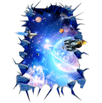 浩瀚银河星空地画