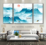 意境山水客厅装饰画无框画