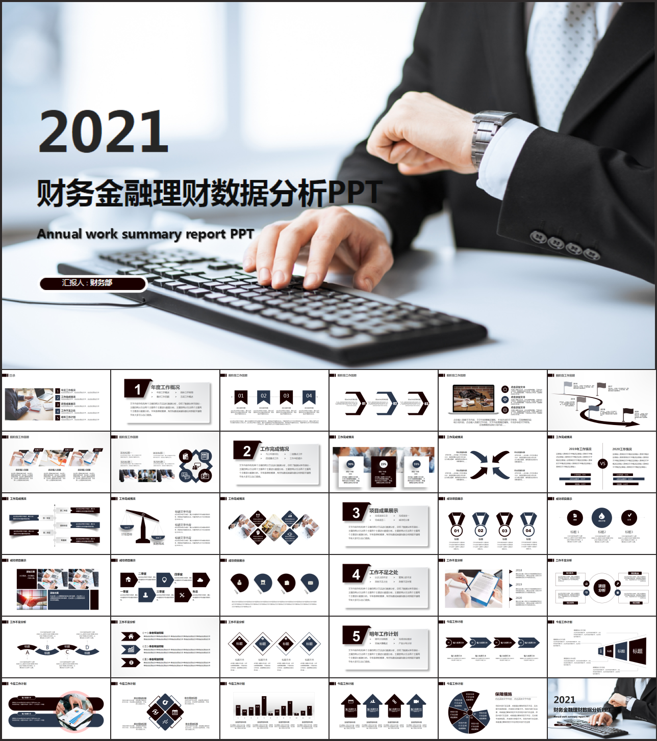 财务数据分析报告PPT模板