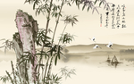 国画竹子