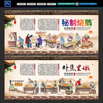 烧鹅背景墙