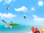 海边蓝天