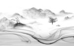 森林 新山水灰色画 tif分层