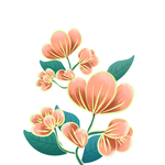卡通花朵鲜花元素