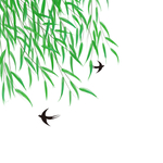 绿色装饰植物插画元素