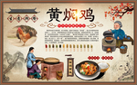 黄焖鸡背景墙