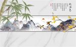 忆江南石纹花鸟