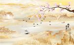 雅室兰香石纹玉兰花鸟