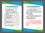 工作管理纪律展板