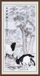 三羊开泰国画