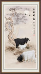 三羊开泰国画