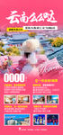 云南旅游海报设计psd模板