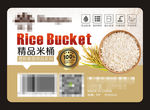塑料米桶标签