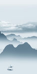 大气现代玄关山水 TIF分层