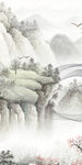 现代最新玄关山水 TIF分层