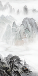 新品新玄关山水画