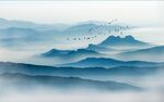 新中式山水画图片