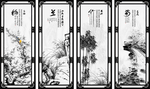 水墨梅兰竹菊