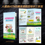 人感染H7N9禽流感防控三折页