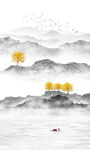 竖式山水画
