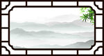 山水宣传灯箱背景