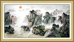 国画山水画