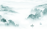 中国风意境爆款山水 tif分层