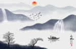 抽象山水