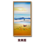 艺术海边风景玄关装饰画