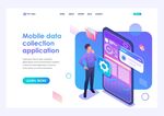 国外矢量现代科技社交APP系列