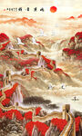 万里长城玄关挂画
