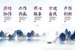中国风企业文化展板