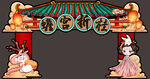 中秋国潮门头