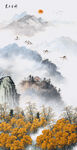 紫气东来玄关背景