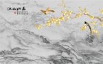 江山如画花鸟石纹
