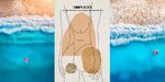 现代北欧风大海抽象美女装饰画