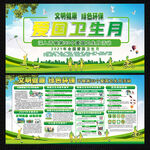 2021爱国卫生月主题活动展板