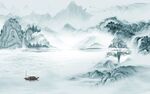 高清 中式新山水画 tif分层