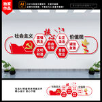 社会主义核心价值观文化墙