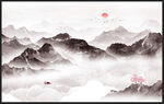 新中式山水画