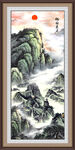 竖幅山水画 竖幅国画 竖幅水墨