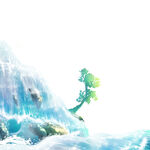 河水装饰河流插画元素 